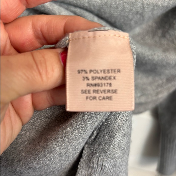 Philosophy Elegant Gray Knit Sweater Mock Neck Cozy 2X NWT - Picture 7 of 8